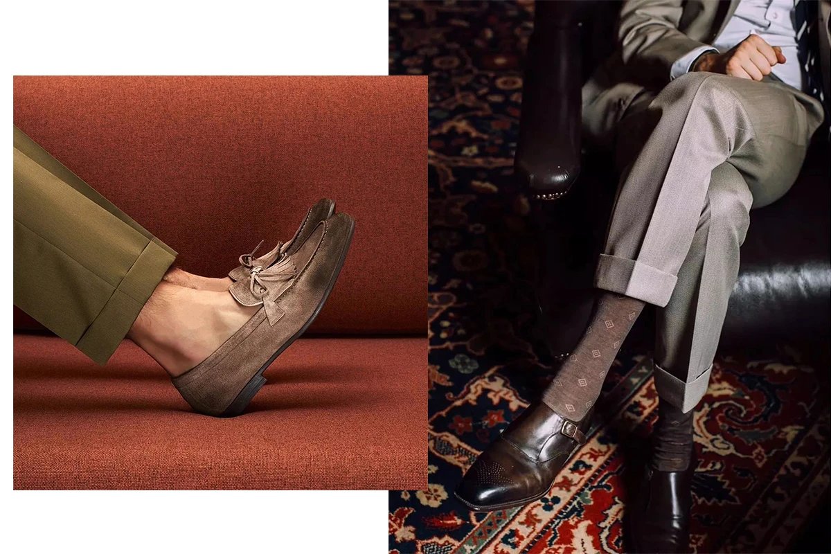 穿著優雅的男士