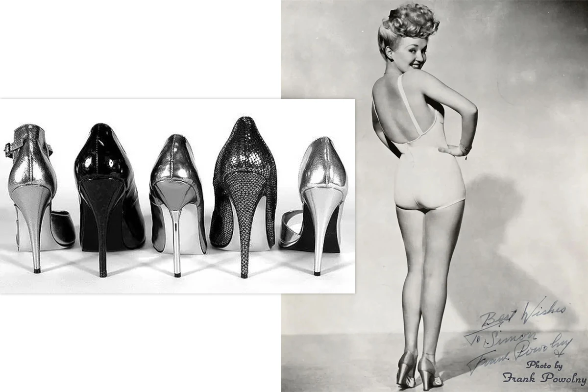 復古女郎與高跟鞋