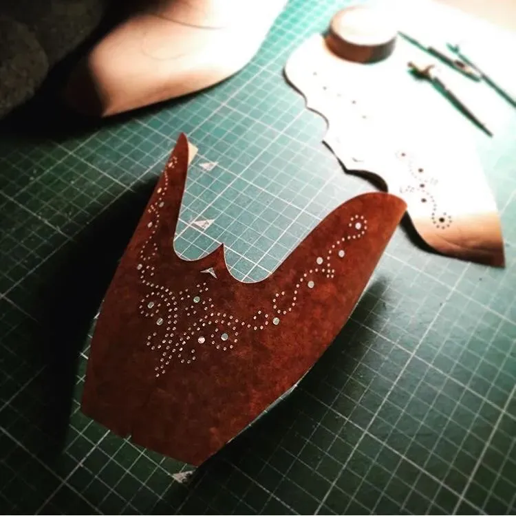 各式手工鞋展示